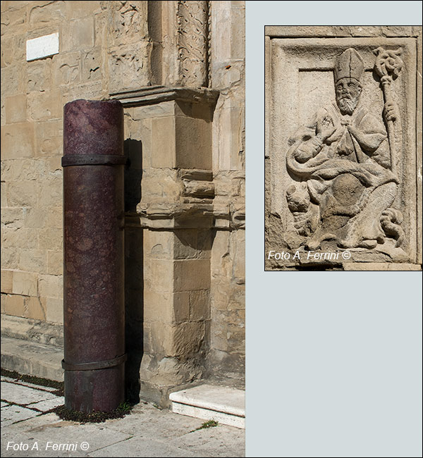 Colonne di porfido, Duomo di Arezzo