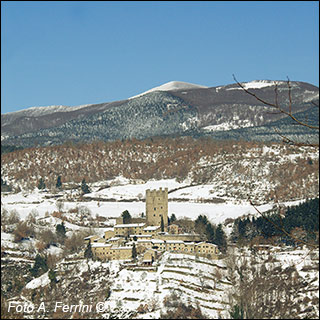Porciano Castle: winter