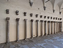 Cortile del Museo Medievale di Arezzo.