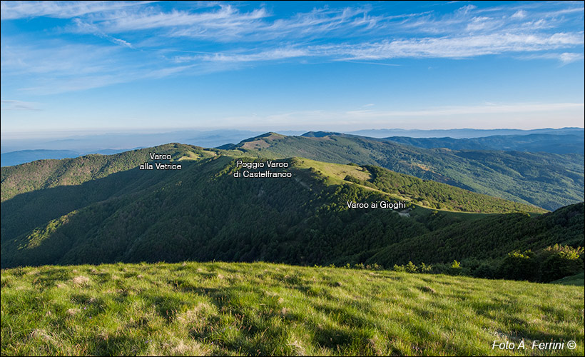 Parte nord del Pratomagno