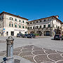 La piazza centrale a Castelfranco