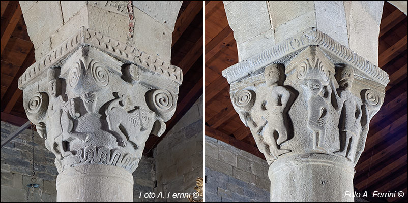 Pieve di San Martino a Vado, i capitelli