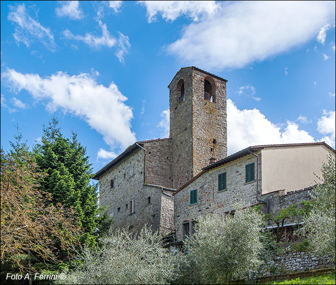 Borgo alla Collina, torre del castello