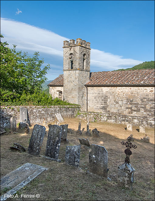 Terzelli, il cimitero e la chiesa