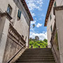 Strada in Casentino, la scala verso il ponte