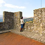 Castello di Porciano, il terrazzo
