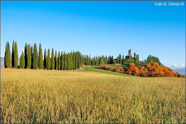 Castello di Romena, il paesaggio