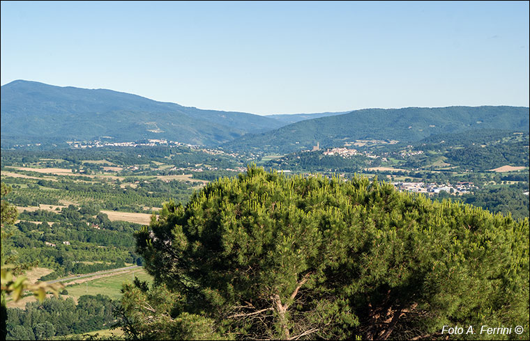 Castello di Romena, breccia sulle mura