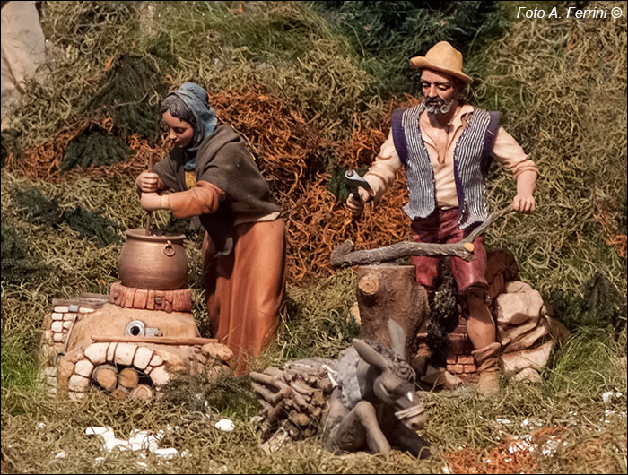 Presepe del Borro, i personaggi