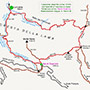 Mappa itinerario La Lama