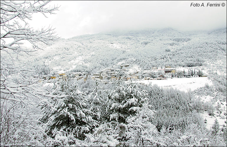 Moggiona, paesaggio invernale