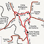 Mappa itinerario Monte Lori - Bottigliana