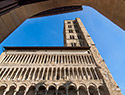 Facciata e campanile Pieve di Arezzo