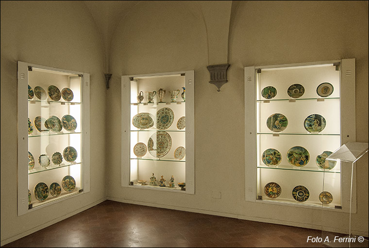 Maioliche e ceramiche, museo di Arezzo.