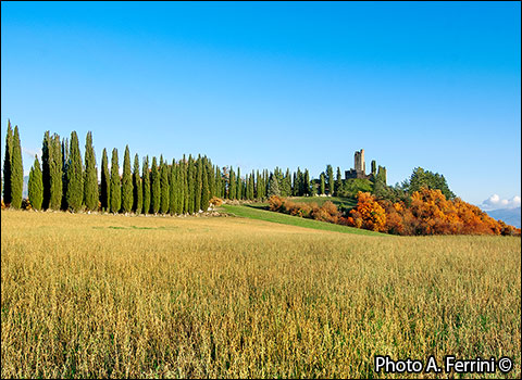 Castello di Romena: autunno