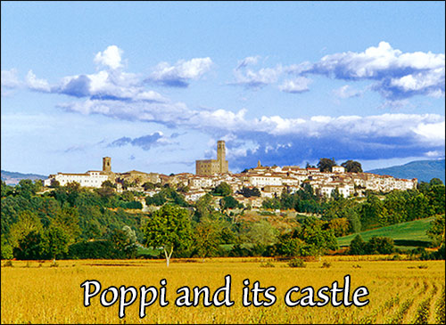 Poppi and its castle, Casentino
