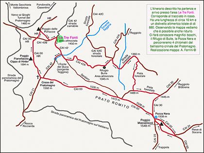 Mappa dell’itinerario