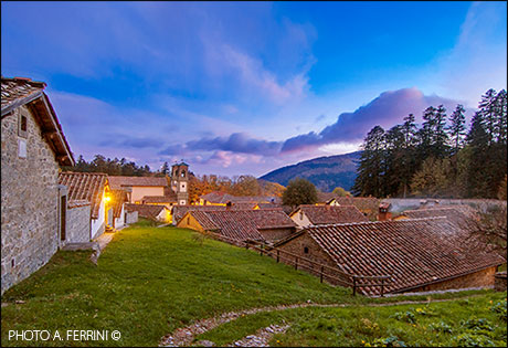 Last light at the Camaldoli Hermitage