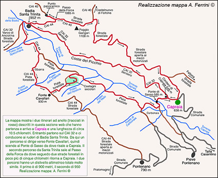 Mappa dell’itinerario