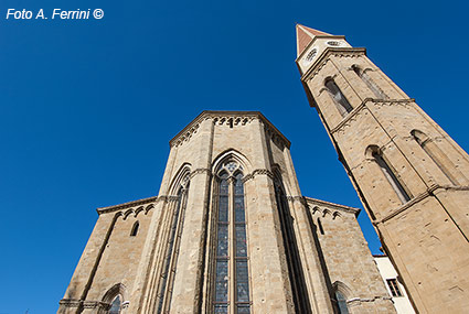 Arezzo Cathedral, apse and bell tower