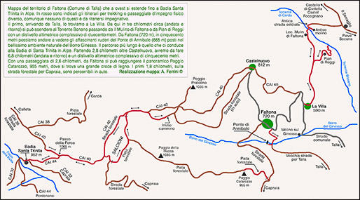 Mappa di Faltona