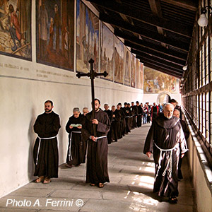 La Verna, processione Ora IX