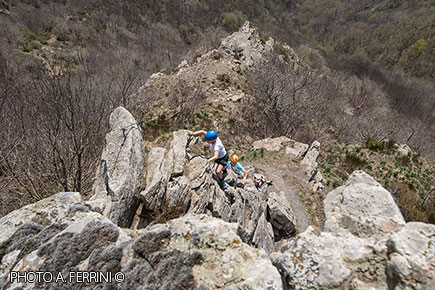 Ferrata Romana Nesi, Le Tre Punte