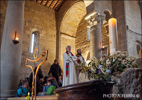 Pieve di Romena, la Santa Messa