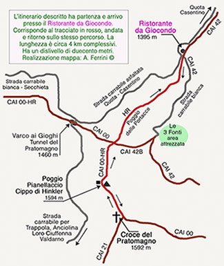 Mappa dell’itinerario