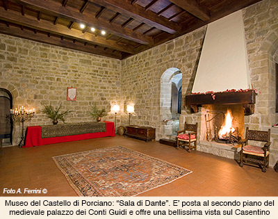 Castello di Porciano, sala di Dante