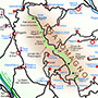 Mappa borghi Pratomagno