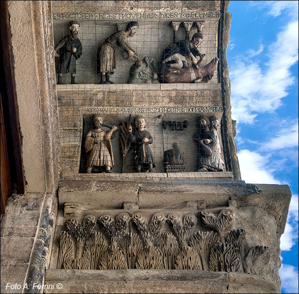 Allegorie dei mesi, Pieve di Arezzo