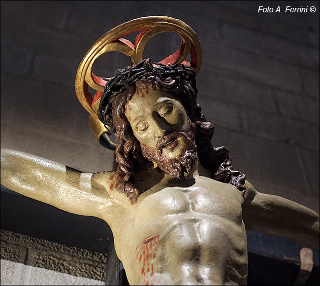 Crocifisso ligneo della Pieve, il volto