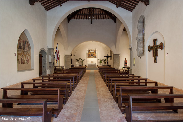 Interno della Pieve di Bibbiena