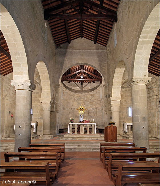 Pieve di Montemignaio, le colonne