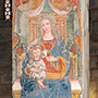 Pieve di Montemignaio, affresco della Vergine.