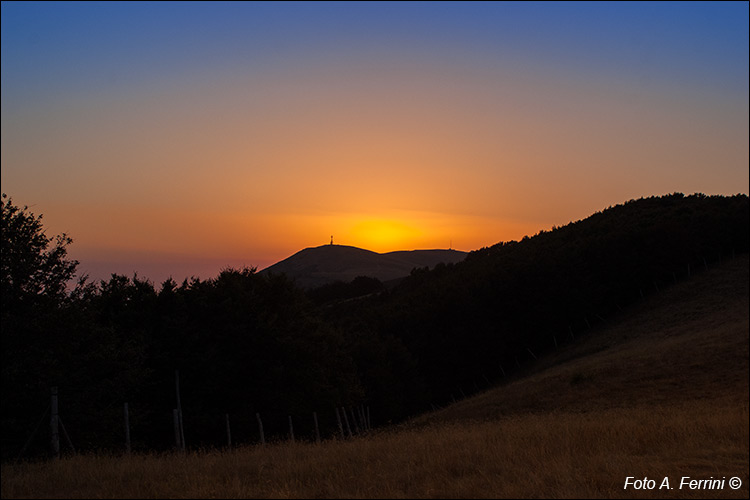 Tramonto sul Pratomagno