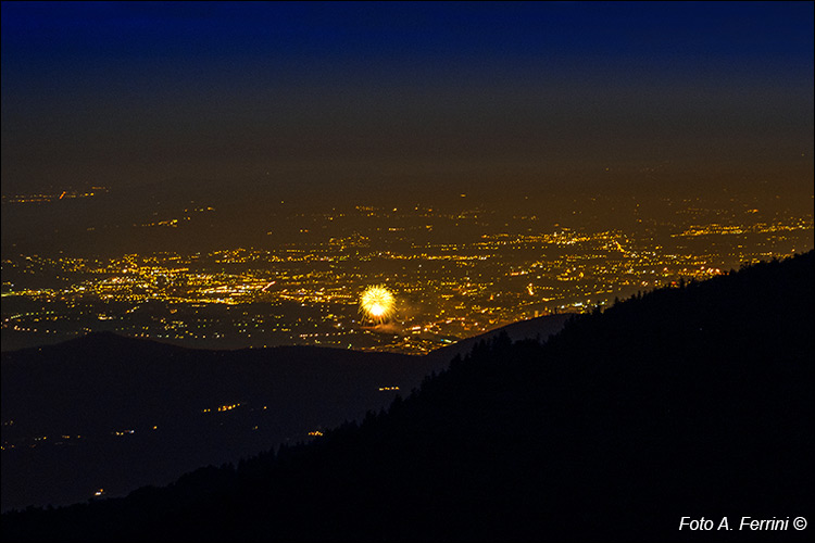 Fuochi artificiali a Firenze