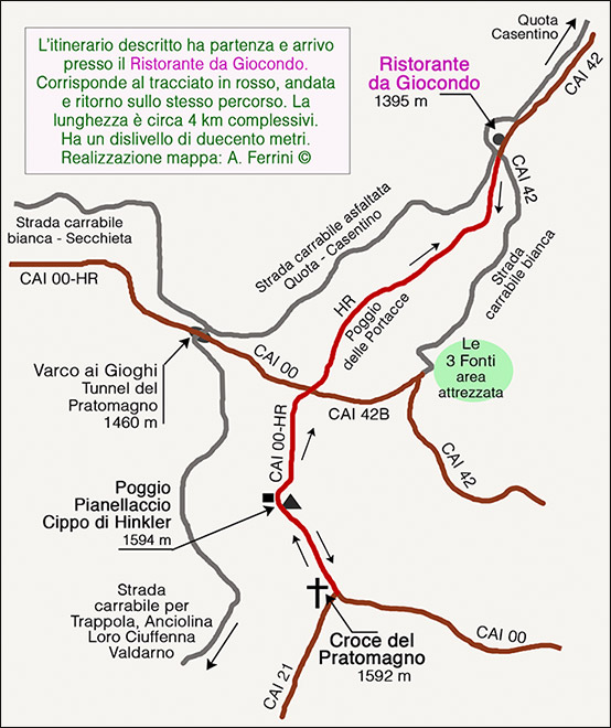 Mappa percorso Hinkler 