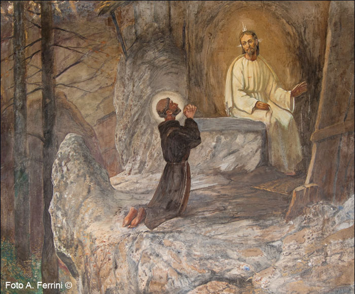 Apparizione Cristo a Francesco