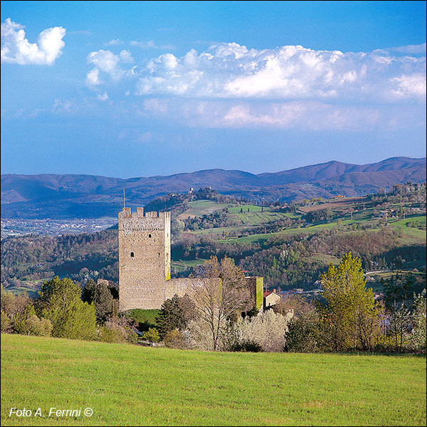 Vista su Porciano e il Casentino