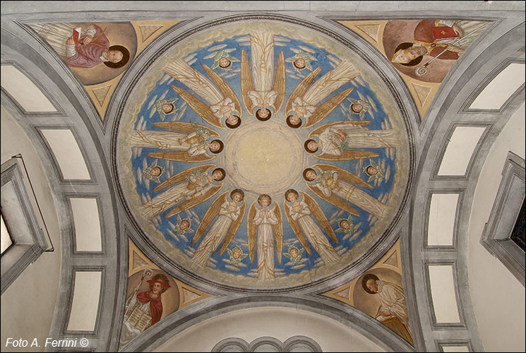Giovanni Bassan, affresco di una cupola a Stia