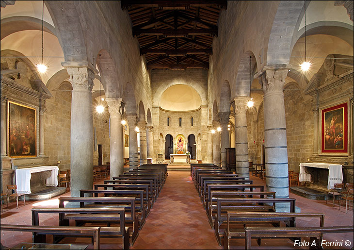 Interno della Pieve di Stia