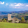 Vista su Porciano e il Casentino