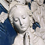Vergine in adorazione, Della Robbia.